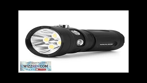 Niwalker NK19 23000LM High Lumen Powerful LED Flashlight 400M Searchlight Pocket Floodlight Review