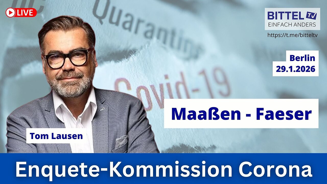 Enquete-Kommission Corona in Berlin mit Tom Lausen, Maaßen, Faeser - 29.01.2026