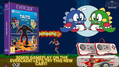 Evercade - TAITO ARCADE 1: Let's try this NEW Cartridge, 30 min of Classic Gameplay!