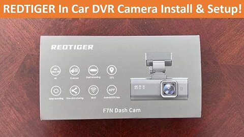 REDTIGER F7N Dash Cam - 4K Ultra HD - Easy to Install, Setup, & Easy to Use!