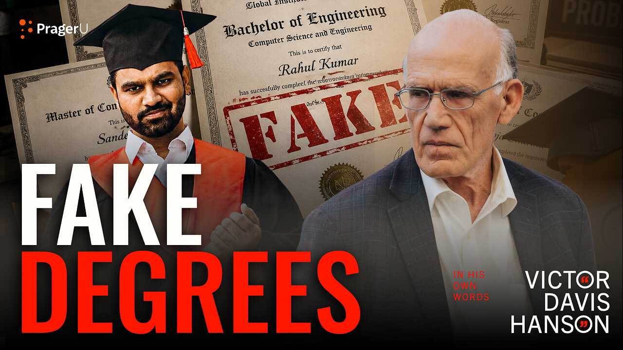 India’s Fake Degree Immigration Scandal Exposed | Victor Davis Hanson thumbnail
