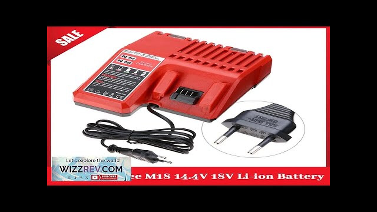 Replacement Li-ion Battery Charger Multi Voltage Charger for Milwaukee M18 14.4V-18V Review