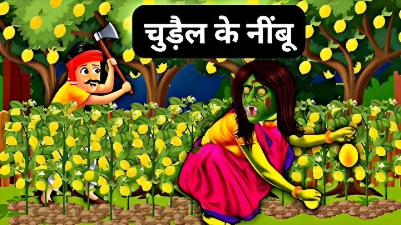 चुडैल के नींबू । Witch's lemon । Hindi educational animation video