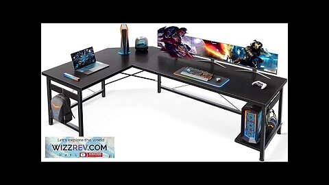 Coleshome 66" L Shaped Gaming Desk Corner Computer Desk Sturdy Home Office Review