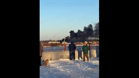 Nizhny Novgorod, a fire broke out on a vessel belonging to the Borskaya Ship Repair Company.