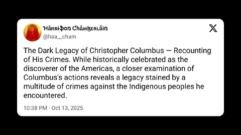 The Dark Legacy of Christopher Columbus