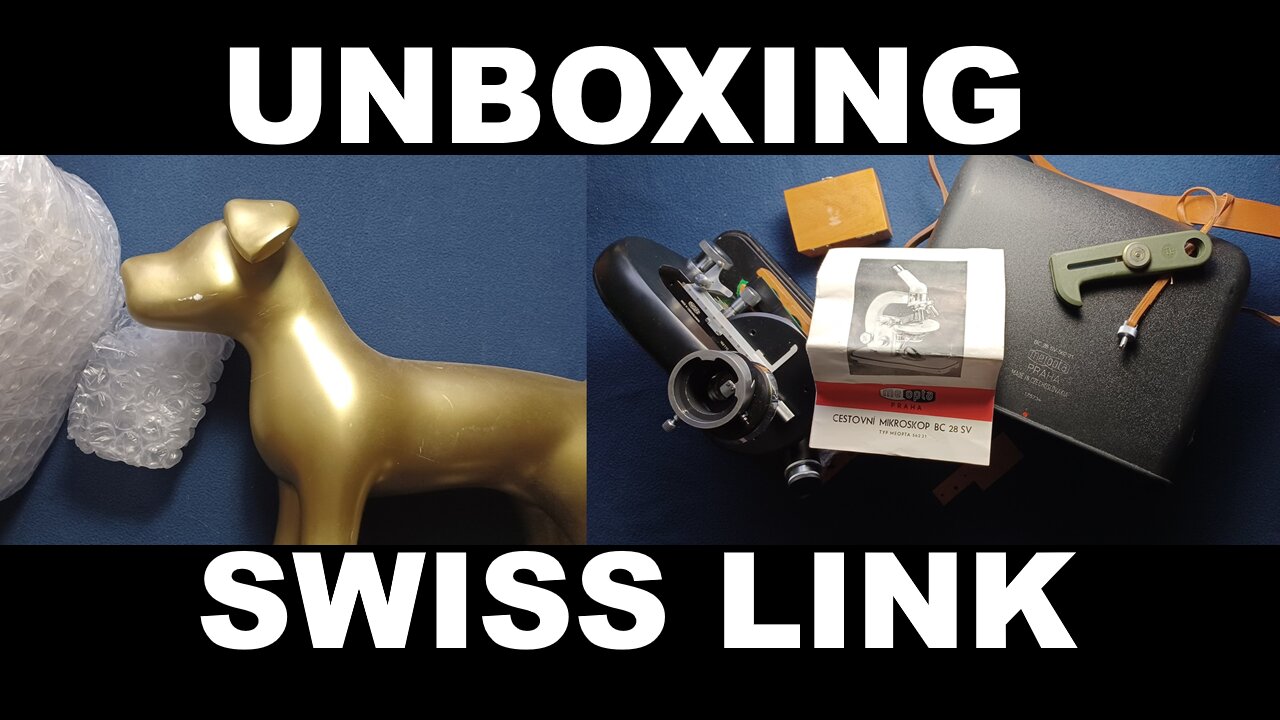 UNBOXING 210: SWISS LINK. Czech Meopta Microscope BC 28, French Army Parachute Knife