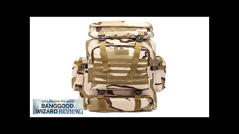 DROW 80L Camouflage Nylon Water Proof Oxford Fabric Outdoor Bag Backpack Review