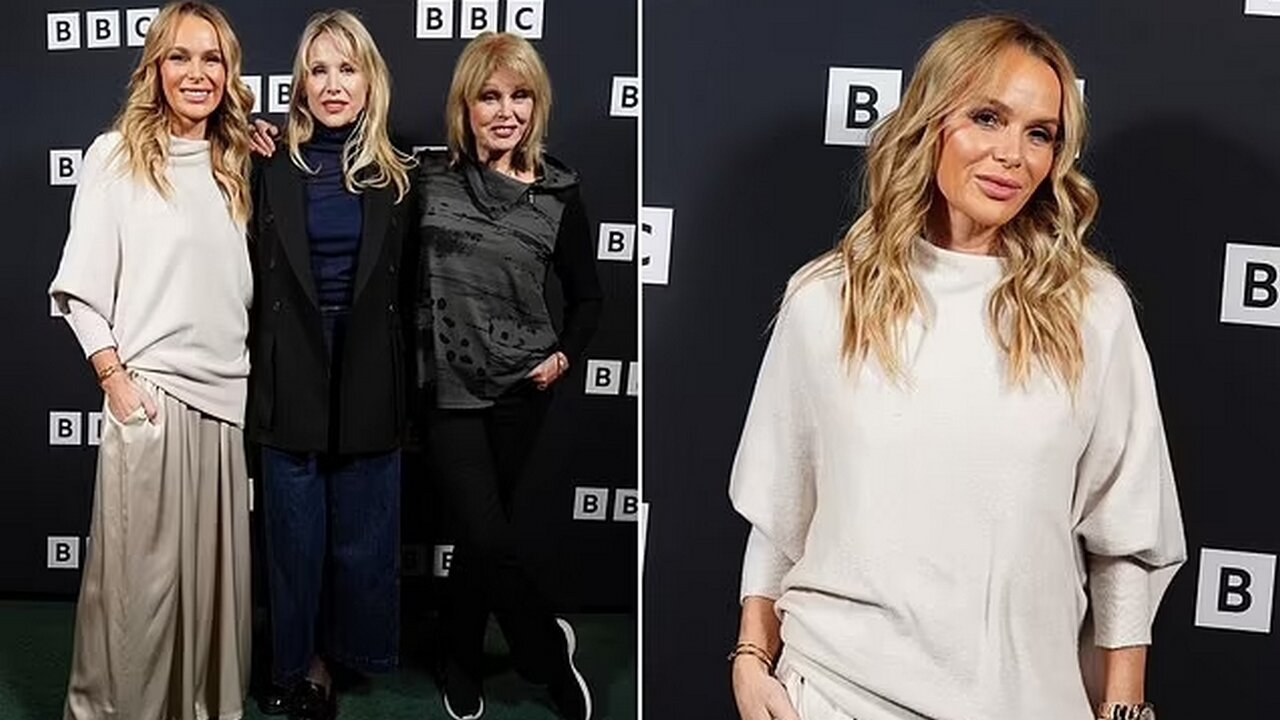 Amanda Holden and Dame Joanna Lumley Light Up Amandaland Premiere