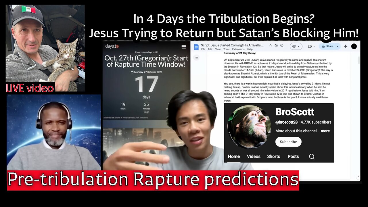 🚨Joshua Mhhlakela and the New Tribulation Countdown by Broscott and Daniel Chung