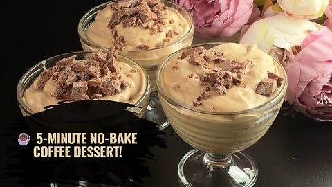 No-Bake Coffee Dessert ☕ In Just 5 Minutes! So Delicious You’ll Make It Every Day