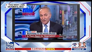 Flashback: Chuck Schumer Says NO To A Govt Shutdown