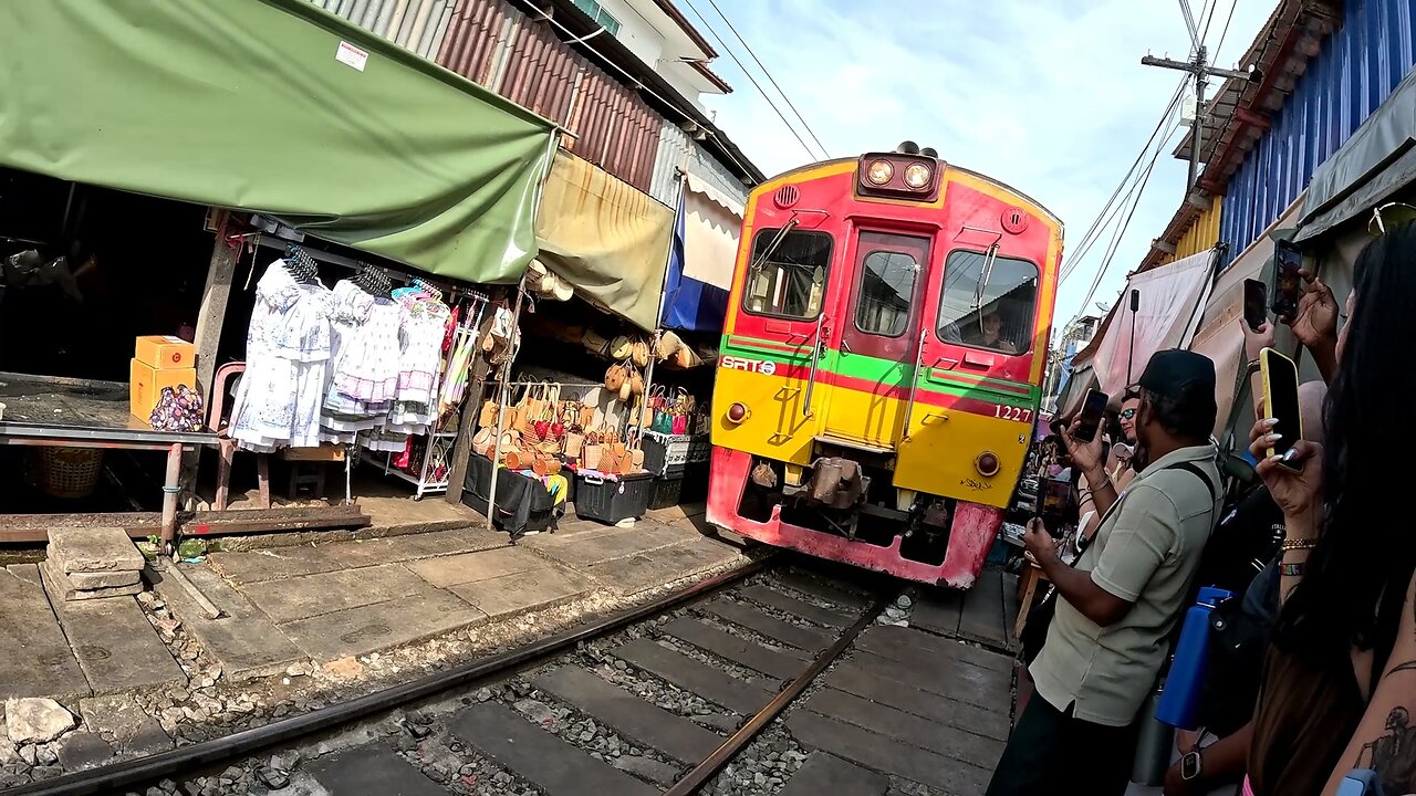 Almost Getting Hit by a Train in Bangkok