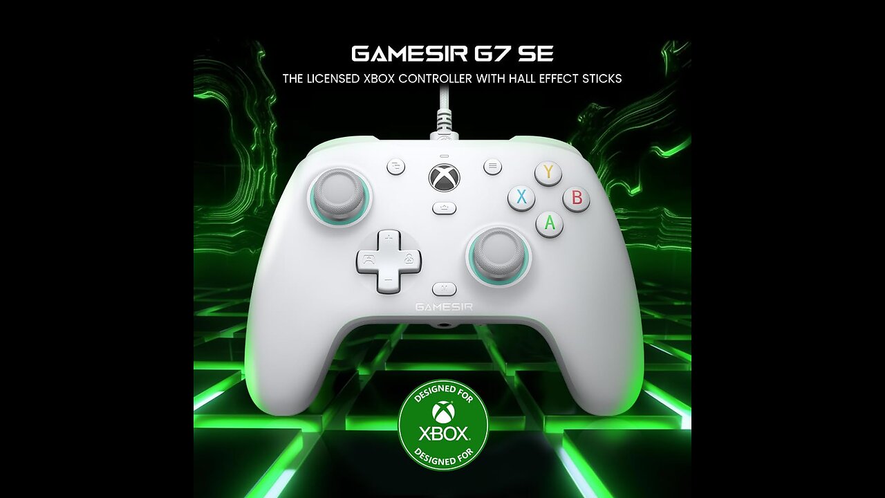 GameSir G7 SE Wired Controller for Xbox Series X|S, Xbox One & Windows 10/11, Plug and Play Gaming Gamepad with Hall Effect Joysticks/Hall Trigger, 3.5mm Audio Jack