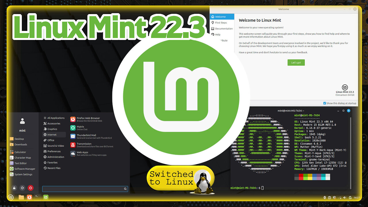Linux Mint 22.3 | Close Look at the Cinnamon Menu 6.6