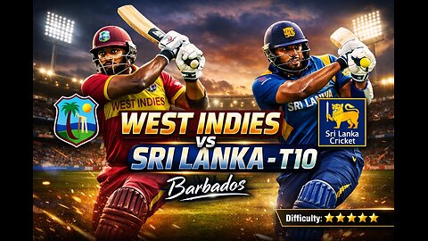 🎮 Cricket 07 Gameplay – West Indies vs Sri Lanka (T10) | Barbados Stadium