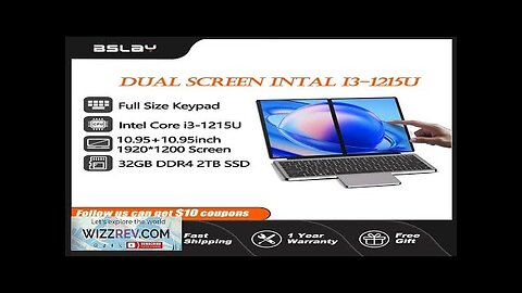 Tablet 10.9+10.9inch Intel Core i3-1215U / N100 Wifi6 1920*1200 Dual Touchscreens 32TB Review