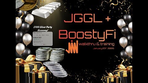 JGGL + BoostyFi walkthru & training - January 23rd, 2026