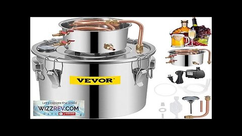 VEVOR Moonshine Still 9.6Gal 38L Distillery Kit with Circulating Pump Alcohol Still Review