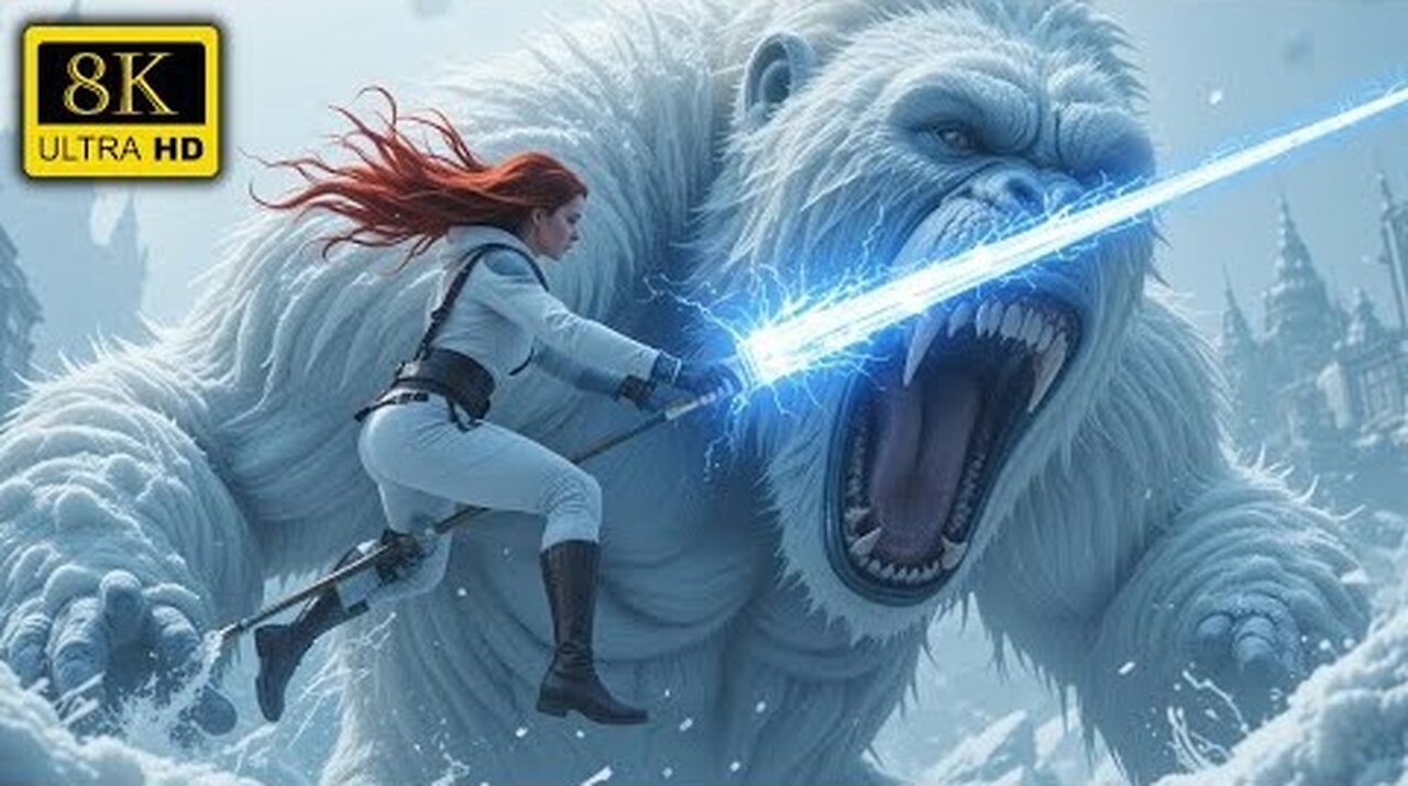 Female Hunter vs. Massive Snow Gorilla – Ultimate Survival Showdown ❄️🐵