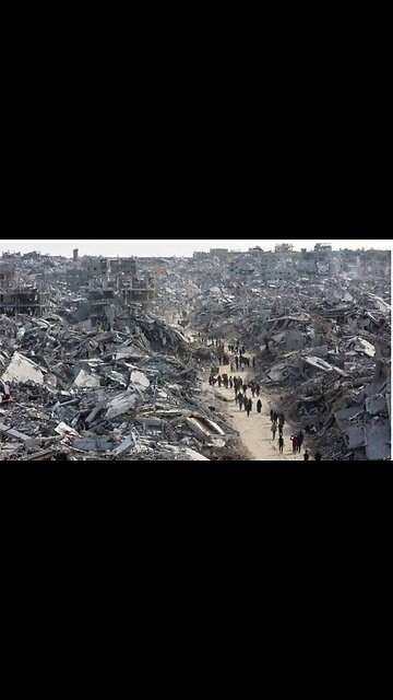 Aerial views of GAZA damage & mass destruction