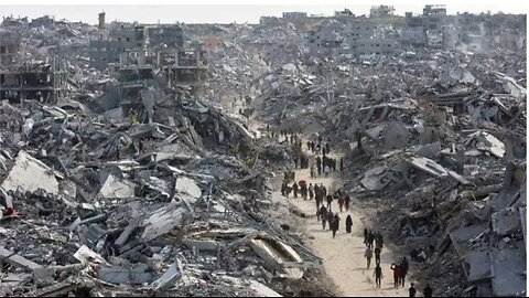 Aerial views of GAZA damage & mass destruction