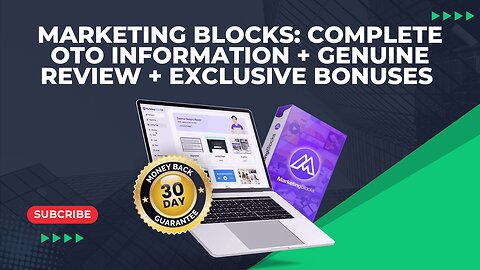 Marketing Blocks: Honest Review + Full OTO Details + Special Bonuses