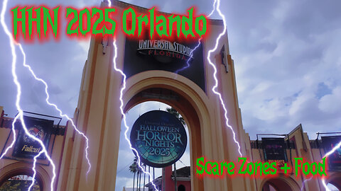HHN 2025 Orlando Vlog | Universal Studios Haunted Houses, Scare Zones & Food