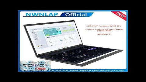 Dual Screen Laptop 14+14 Inch 2K Touch Screen Notebook 16GB Intel N100 Review