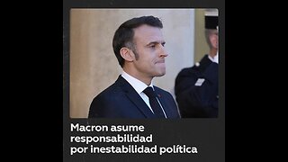 Macron admite que su decisión política generó inestabilidad en Francia