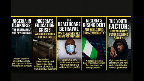 "Nigeria in Crisis: Power, Education, Healthcare, Debt & the Stolen Future