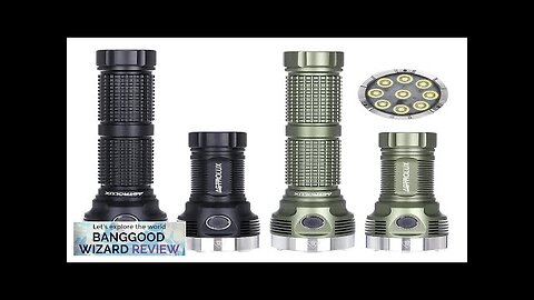 Astrolux® EA09 9* HL2X LED 10360LM 460M Long Throw Flashlight 160° Floodlight Review