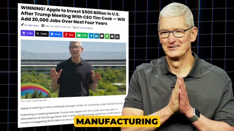 Apple Announces big U.S. Investment