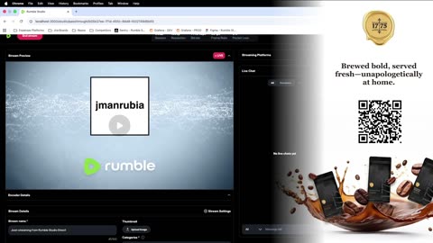 Joan streaming from Rumble Studio Direct!