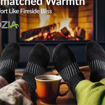 COZIA Merino Wool Socks for Men & Women Casual Warm Winter Cozy Thermal Socks