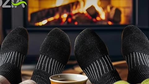 COZIA Merino Wool Socks for Men & Women Casual Warm Winter Cozy Thermal Socks