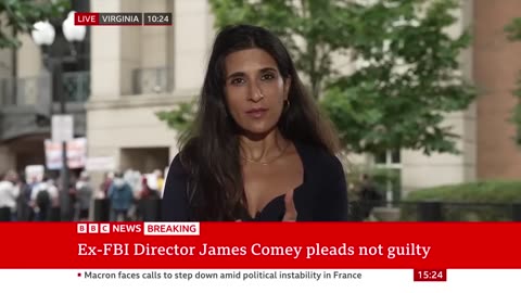 Ex-FBI director James Comey pleads not guilty to charges of lying to Congress | BBC News