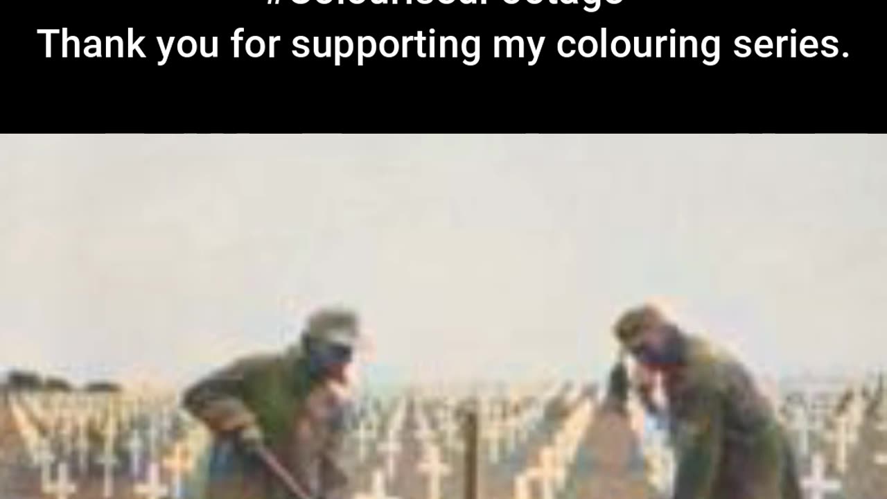 Soldiers Tend to War Graves #ColourisedHistory