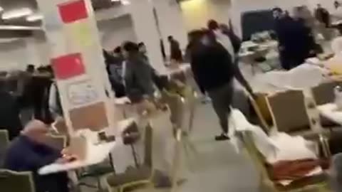 A brawl between Algerian and Georgian asylum seekers inside the Citywest