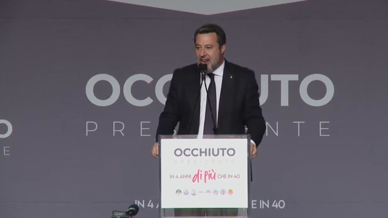 🔴 Salvini da Lamezia Terme per sostenere la rielezione di Roberto Occhiuto Presidente della Calabria