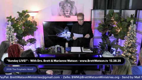 Live! 2026 Prophetic Word! Drs. Brett & Marianne Watson