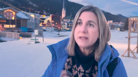 Activists use Trump ski slope projection to denounce Davos meeting