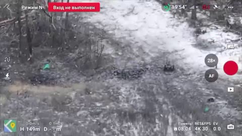 Ukrainian RC Minelayer Working Intersection Behind Russian Lines