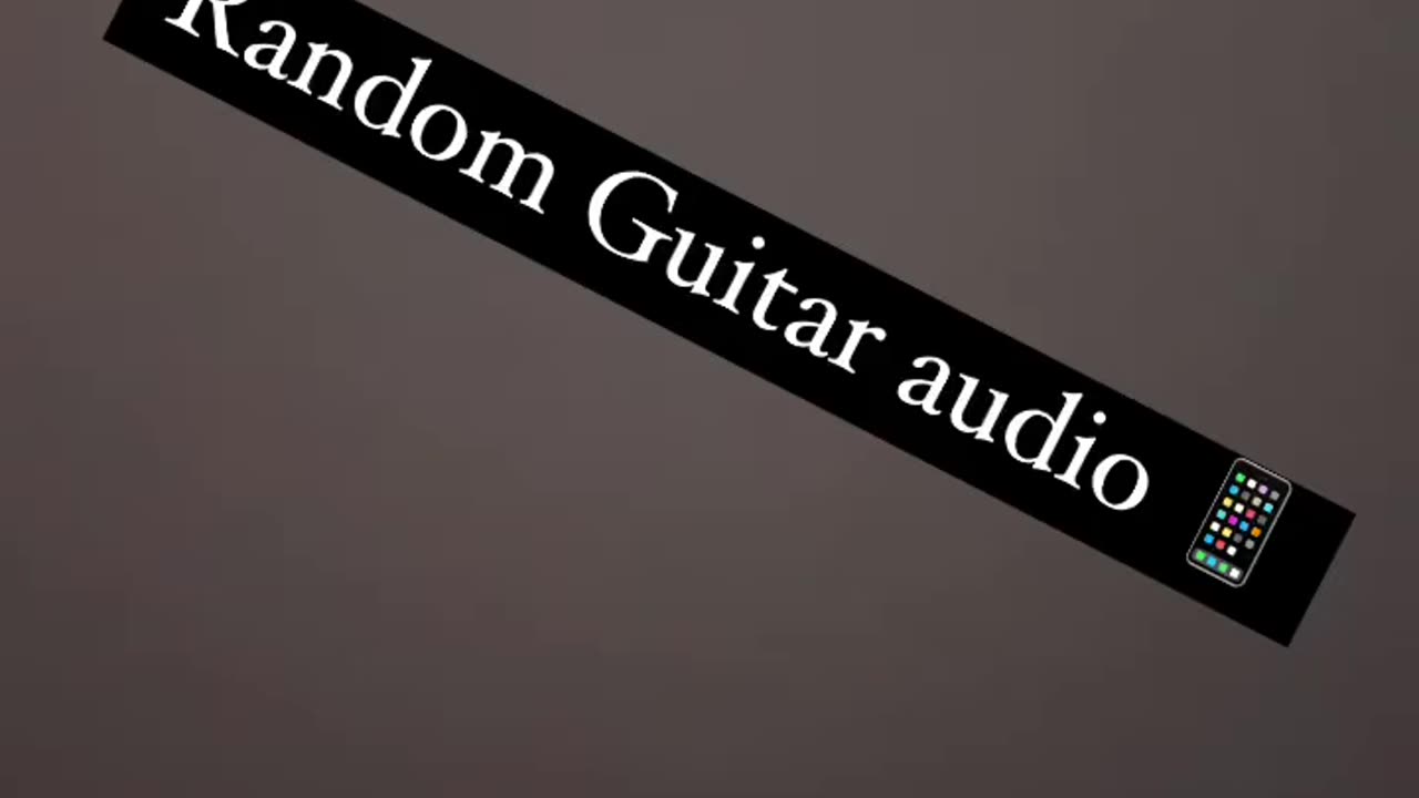 1st Upload. Guitar.