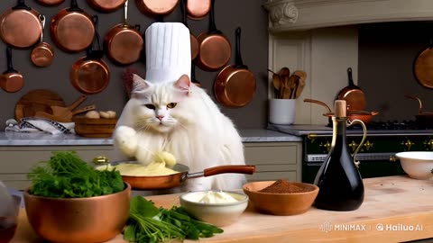 Le roi des casseroles : Ce chat maîtrise l'art des sauces ! 🍳😻