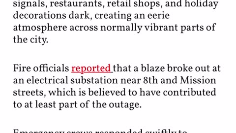 Massive power outage in San Francisco. Plagues of Egypt