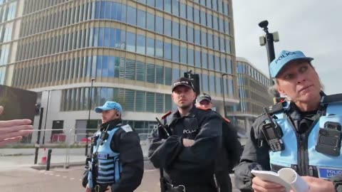 The Police tell a man to put his ENGLAND FLAG away or FACE ARREST