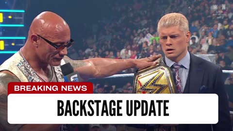 Backstage Update On Rock Cody Feud