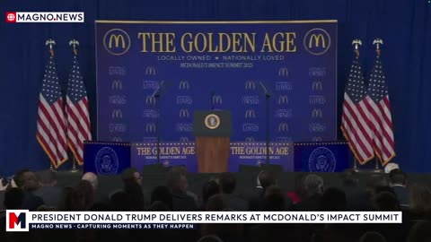 🇺🇸 President Donald Trump Delivers Remarks at McDonald’s Impact Summit in Washington, DC [LIVE]