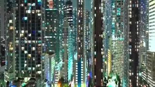 Magnificent views of the city at night